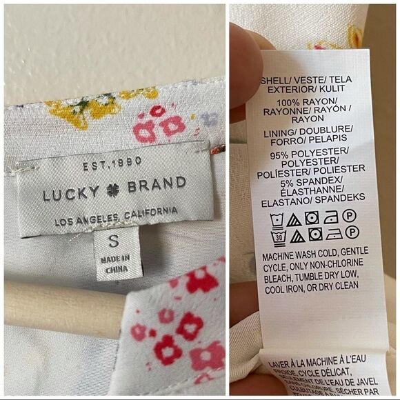 Lucky Brand White Floral Mini summer dress - Picture 7 of 7